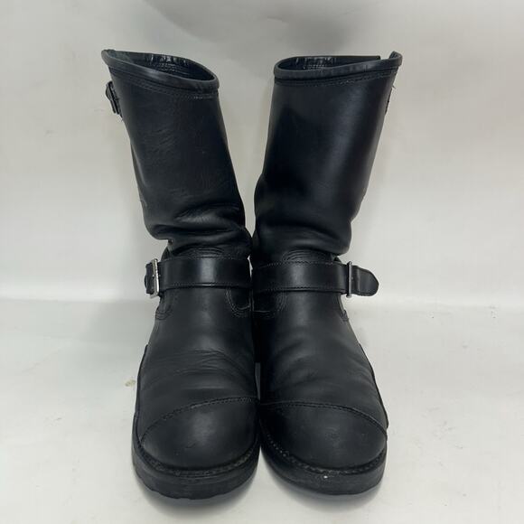 Harley Davidson Embroidered Flames Engineer Boots “Black”